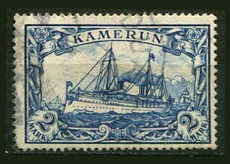Tysk post i Kamerun Afa 17 Stemplet