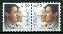 Danmark Afa 1388 - 89 Stemplet Parstykke