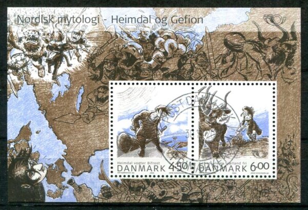 Danmark Afa 1386 Stemplet Miniark