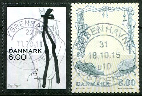Danmark Afa 1671 - 72 Stemplet