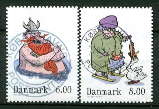 Danmark Afa 1682a - 83a Stemplet