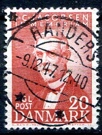 Danmark Afa 305 Stemplet