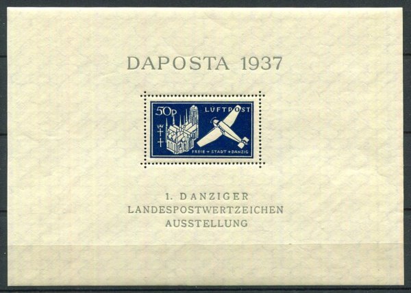 Danzig Afa 276 Postfrisk Miniark