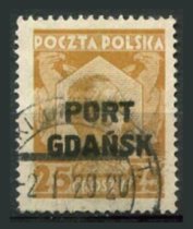 Polsk Post i Danzig Afa 16 Stemplet