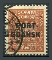 Polsk Post i Danzig Afa 21 Stemplet