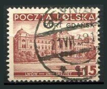 Polsk Post i Danzig Afa 25 Stemplet