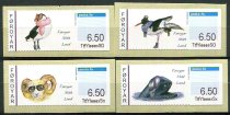 Færøerne 2012 Afa FE1 - FE4 Postfrisk Frankeringsetiketter