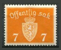 Norge Afa 23 Postfrisk Tjenestemærker