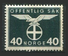 Norge Afa 49 Ustemplet Tjenestemærker