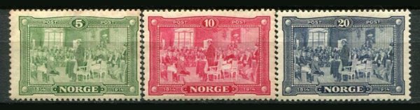Norge Afa 89 - 91 Ustemplet