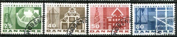 Danmark Afa 454F - 57F Stemplet