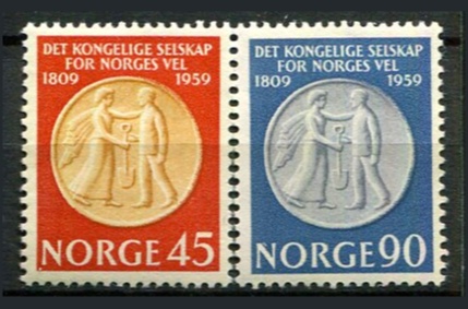 Norge Afa 443 - 44 Postfrisk