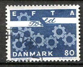 Danmark Afa 453F Stemplet