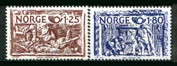Norge Afa 829 - 30 Postfrisk
