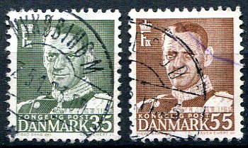 Danmark Afa 326 - 27 Stemplet