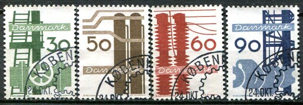 Danmark Afa 473 - 76 Stemplet