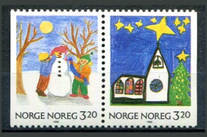 Norge Afa 1054 - 55 Postfrisk Parstykke