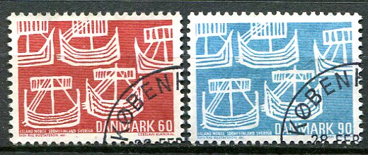 Danmark Afa 478 - 79 Stemplet