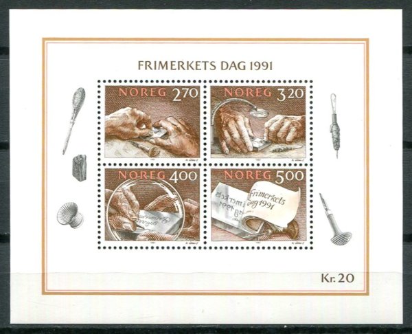 Norge Afa 1068 - 71 Postfrisk Miniark