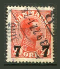 Danmark Afa 175 Stemplet
