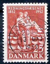 Danmark Afa 334 Stemplet