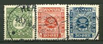 Danmark Afa 154 - 56 Stemplet