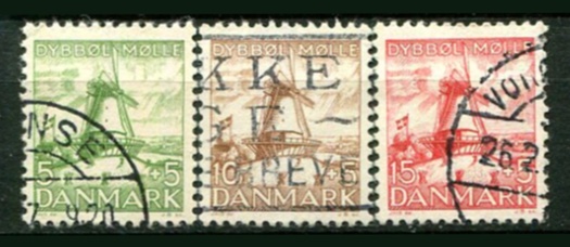 Danmark Afa 236 - 38 Stemplet