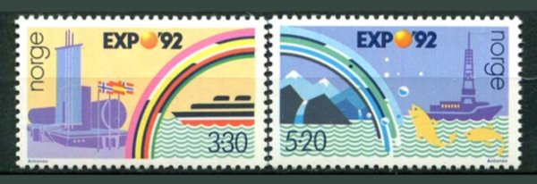 Norge Afa 1092 - 93 Postfrisk