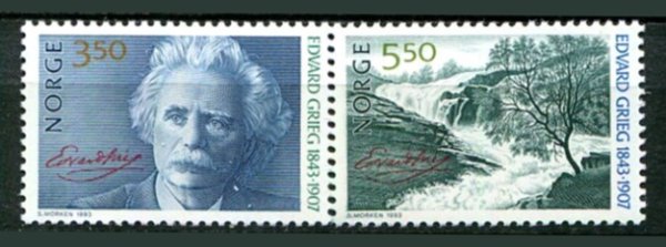 Norge Afa 1123 - 24 Postfrisk