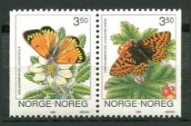 Norge Afa 1142 - 43 Postfrisk Parstykke