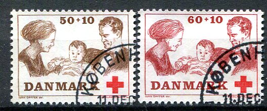 Danmark Afa 491 - 92 Stemplet