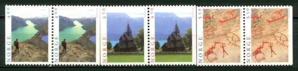 Norge Afa 1206 - 08 Postfrisk Parstykke