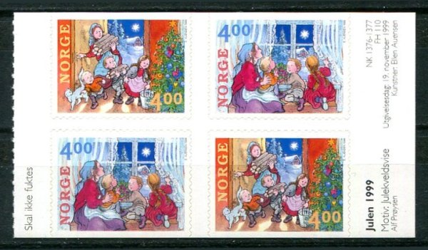 Norge Afa 1328 - 29 Postfrisk Sammentryk