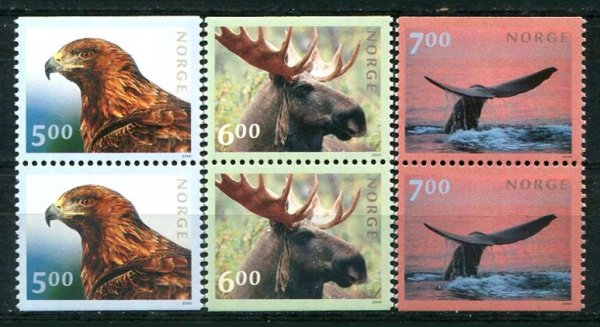 Norge Afa 1341 - 43 Postfrisk Parstykke