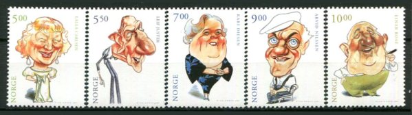 Norge Afa 1385 - 89 Postfrisk