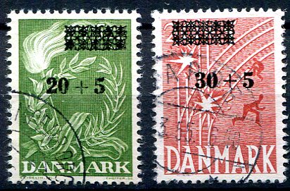Danmark Afa 358 - 59 Stemplet