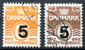 Danmark Afa 361 - 62 Stemplet