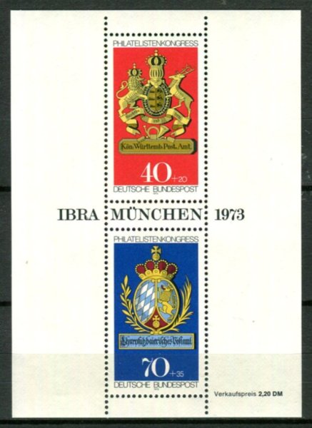 Tyskland Afa 1724 Postfrisk Miniark