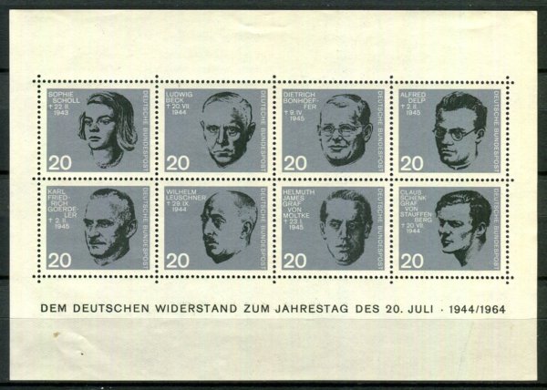 Tyskland Afa 1388 - 95 Postfrisk Miniark
