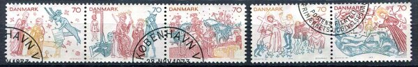 Danmark Afa 552 - 56 Stemplet