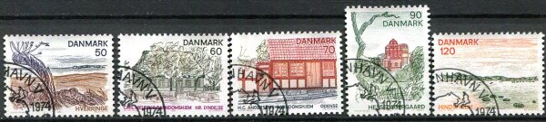 Danmark Afa 566 - 70 Stemplet