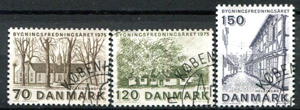Danmark Afa 591 - 93 Stemplet
