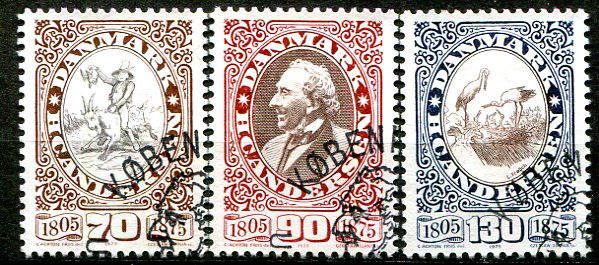 Danmark Afa 594 - 96 Stemplet