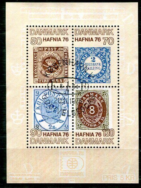 Danmark Afa 606 Stemplet Miniark