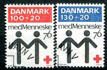 Danmark Afa 611 - 12 Stemplet