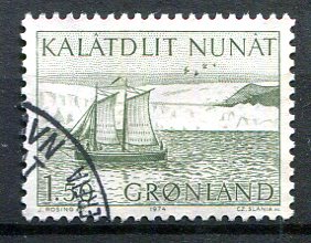Grønland Afa 87 Stemplet