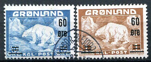 Grønland Afa 37 - 38 Stemplet