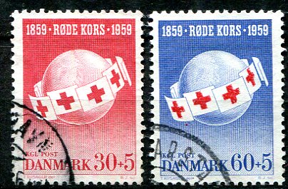 Danmark Afa 378 - 79 Stemplet
