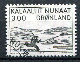 Grønland Afa 124 Stemplet