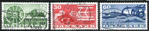 Danmark Afa 381 - 83 Stemplet